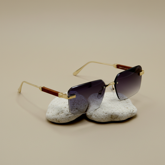 Midnight Amethyst – Dark Purple Gradient Sunglasses for Men | Monarch Man